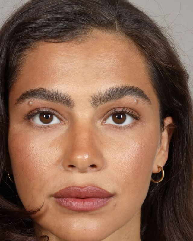 AI model headshot — black top